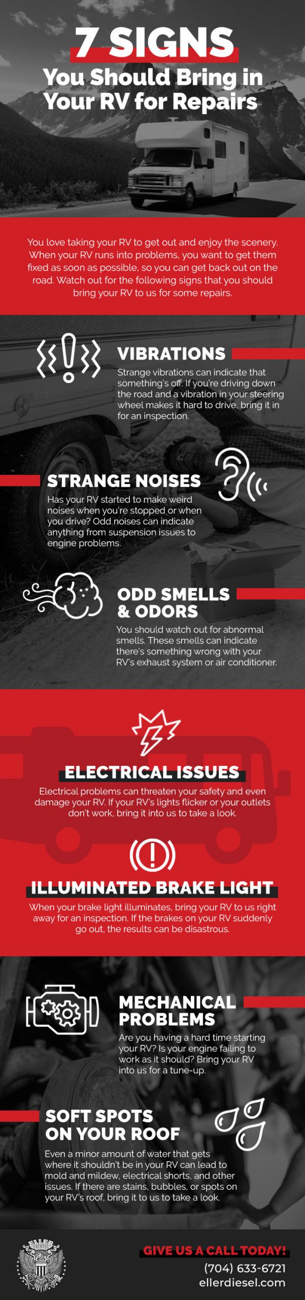 7 Signs You Should Bring in Your RV for Repairs [infographic]